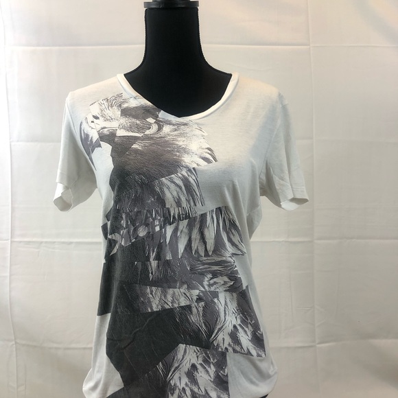 Armani Exchange white and grey eagle t-shirt - Picture 3 of 4
